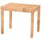Baxton Studio Abelia Modern Bohemian Natural Rattan and Mahogany Wood Short Accent Bench 229-13147-ZORO - alternate 1